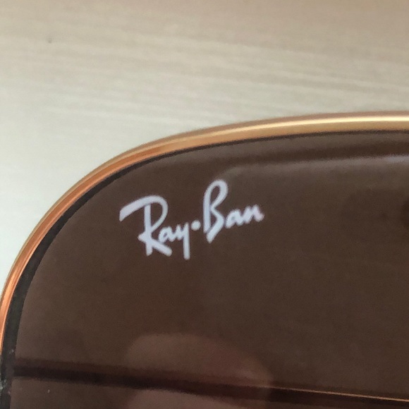 gold jr ray ban aviator sunglasses - Picture 2 of 6